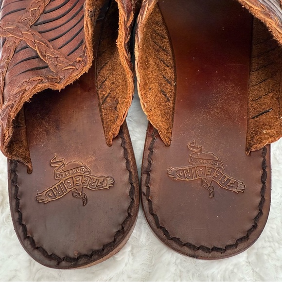 Freebird Boho Woven Leather Hippie Sandals - Picture 4 of 10